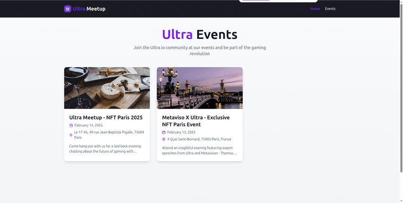 Ultra Meetup