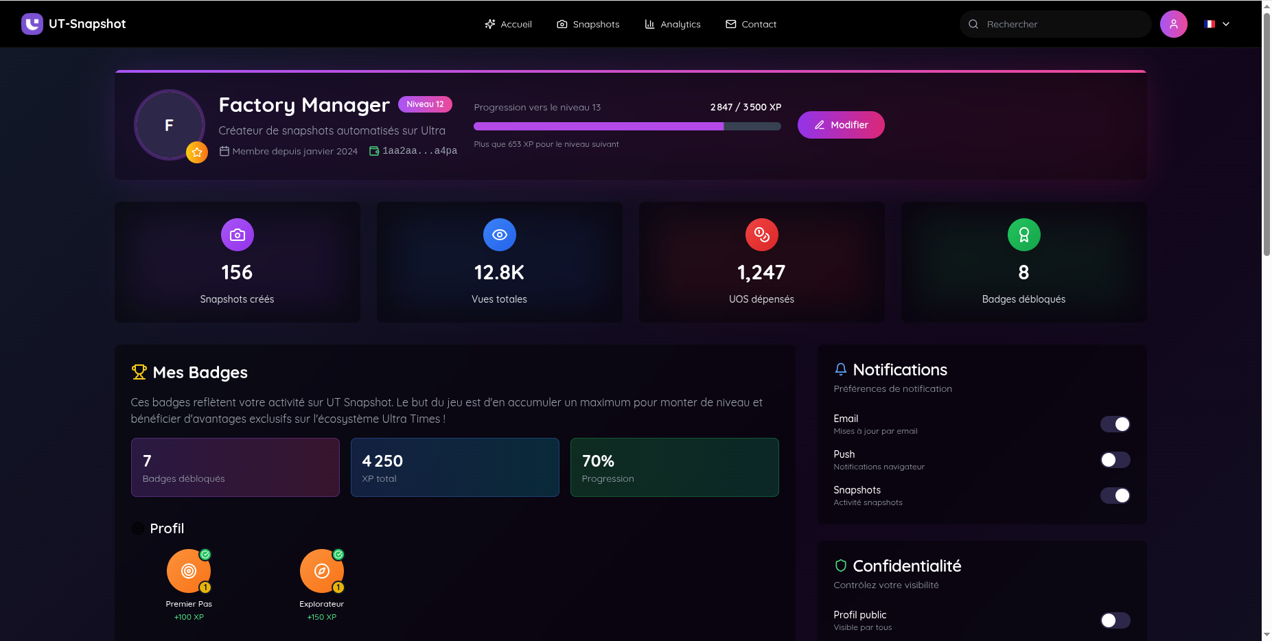 UT Snapshot - Vue 3